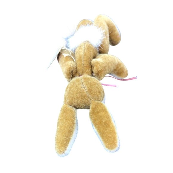 Boyds Bears T F Wuzzies Bunny Plush Brown & White Standing Bunny Rabbit Toy - Picture 7 of 7